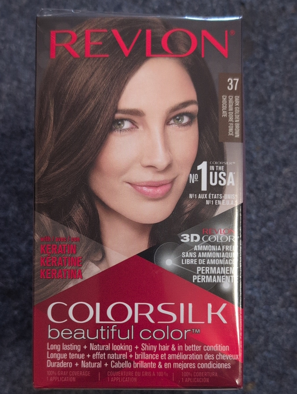 Revlon ColorSilk Beautiful Color Hair Dye - Dark Chocolate Brown (37) Pack Of 3